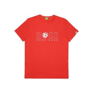 红色圆领短袖T恤男装百搭基础款休闲纯色夏季透气舒适男上衣