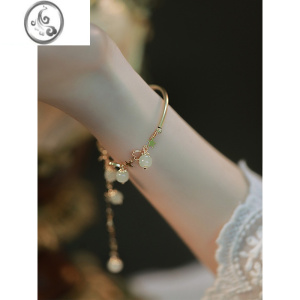 JiMi星星流苏和田玉手链女高级设计感ins小众仙气复古风手镯闺蜜手饰 星星流苏手链均码可调节