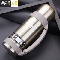 三维工匠超大保温壶大容量保温杯男户外水杯不锈钢杯子水壶保温瓶 1.2豪华507款-金色