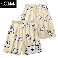 HLCOMAN帕恰狗Maltese可爱表情包短裤宽松男女情侣装居家五分裤休闲睡裤