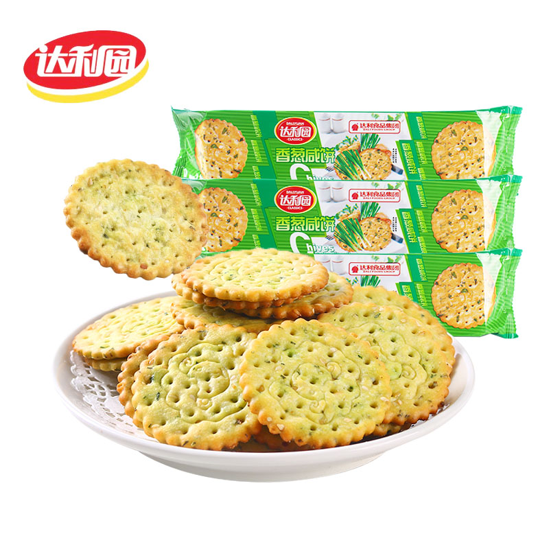 达利园香葱咸饼130g休闲小食