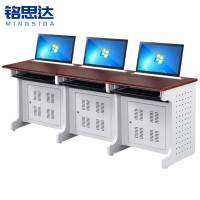 铭思达升降电脑桌三人位张