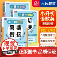 元远学堂小升初暑假衔接语文数学英语 五六年级小升初真题卷同步基础知识梳理阅读技巧掌握总复习小升初分班冲刺同济大学出版社