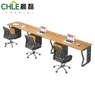晨磊 办公工位 三人位含柜椅360*60*75cm 套
