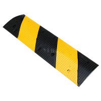 翌嘉YJ5011417 橡胶减速带道路公路汽车停车场限速缓冲橡胶减速带 斜纹 1000*300*50