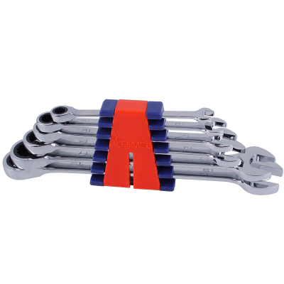 埃米顿 6件全抛光棘轮两用扳手组套(塑夹装)