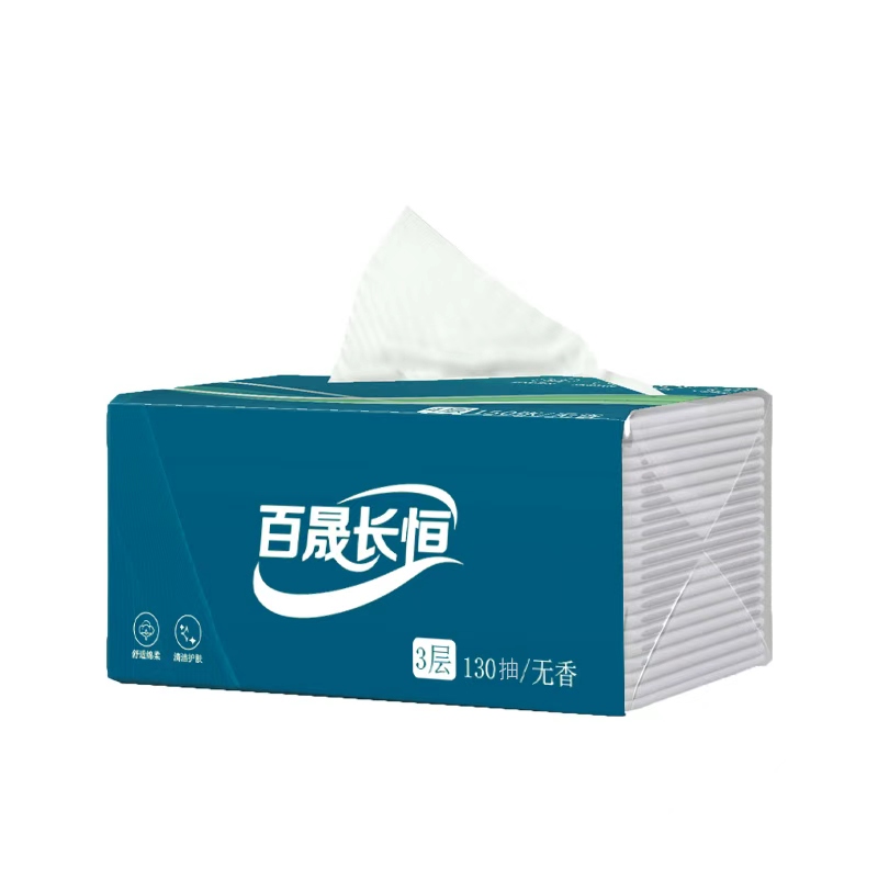 百晟长恒 BSCH-C23B 3层130抽 152mm*190mm 面巾纸