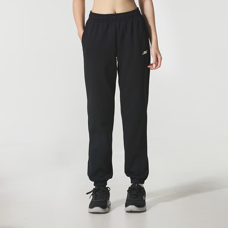 斯凯奇(Skechers)女裤新款运动裤跑步健身训练长裤时尚针织休闲裤P425W217-03K8 ZP