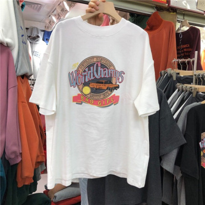 YIBUSHENG大码女装棉短袖T恤女夏装2021新款韩版宽松遮肚胖妹妹200斤上衣