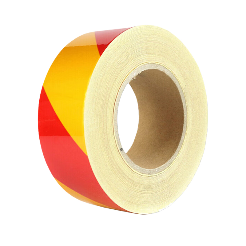 途务 反光警示胶带 红黄宽5cm*50m 卷