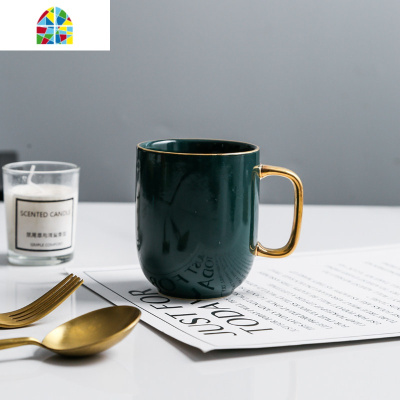 陶瓷冷水壶北欧ins轻奢风创意复古家用凉水壶水杯具下午茶杯套装 FENGHOU 4杯4勺+木提架+小托盘