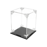 翌嘉YJ4122629 透明收纳防尘罩盲盒乐高积木手办亚克力展示盒 小号:126*126*152