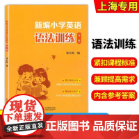 新编小学英语语法训练 三四五六3456年级小学通用英语学习语法完形填空课外复习巩固测试训练资料英语语法练习册上海教育出版