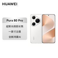 华为 Pura 80 Pro 12GB+256GB 釉白 新一代影像系统 100W超级快充 昆仑玻璃 120Hz刷新率 华为P80 pro智能手机