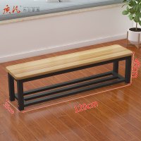 质凡钢木长条凳120*35*45cm工业椅
