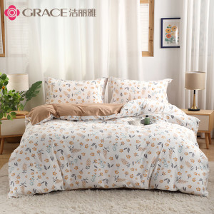 洁丽雅水洗棉套件-花间妍JLY-YHE118 被套:200x230cm床单:230x250cm 枕套:48x74cm*2