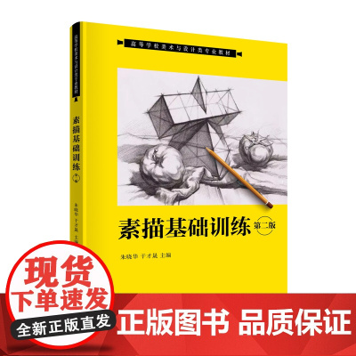 正版新书 素描基础训练(第二版) 朱晓华、于才晟 清华大学出版社 素描 职业教育 高等教育 速写 写生