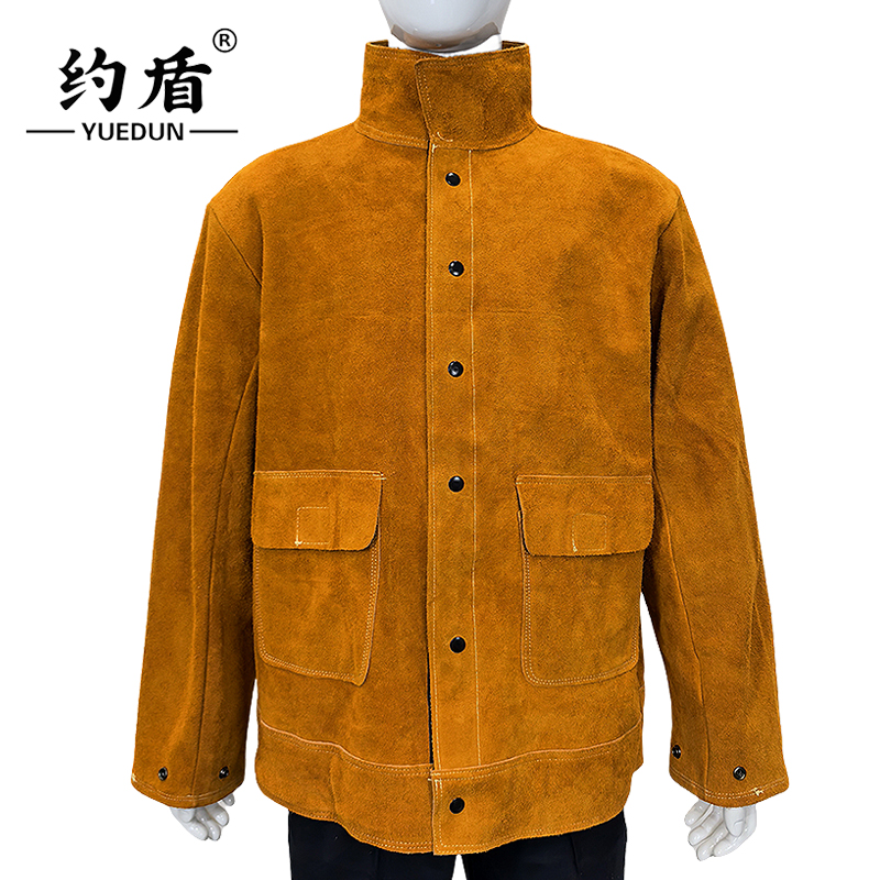 约盾 牛皮焊工隔热工作服上衣 YD8922/件