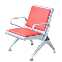 戴劲 钢制排椅机场椅加固加厚长椅候诊椅连排输液等候椅A款单人位皮面
