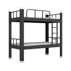 易企采 900MM宽员工宿舍高低床铁艺上下铺钢制双层床铁床上下床子母床