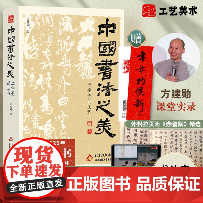 中国书法之美方建勋著正版 赠赤壁赋精选北大精选公开课800余张碑帖高清图片甲骨文金文篆行书楷书北京工艺美术出版社