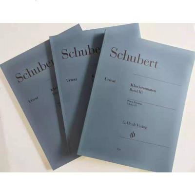 套装德国亨乐原版乐谱书舒伯特钢琴奏鸣曲集全套3册钢琴独奏带指法FranzSchubertPiano