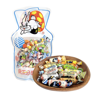 大白兔奶糖自封袋装散装混合500g年货节日婚庆结婚喜糖休闲零食品