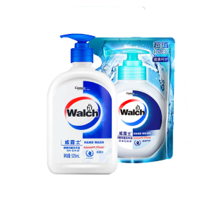 威露士(Walch)525ml瓶装丝蛋白+525ml袋装清洁家庭滋养温和健康呵护洗手液