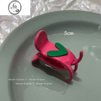 JiMi元气少女爱心小抓夹高马尾发夹可爱后脑勺盘发ins风发卡夹子头饰