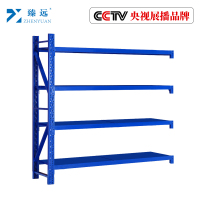臻远轻型仓储货架置物架仓库铁架子地下室货架~蓝色四层副架200*60*200
