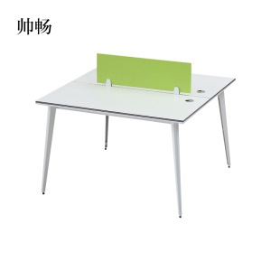 帅畅办公桌办公室职员桌2/4人办公家具屏风隔断电脑办公桌椅组合[工厂现做 7天内发货]