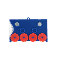 普拉塞(Plasser) 四轮双磁料签铁蓝色 60x100mm(个)