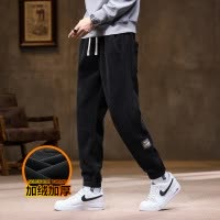 |冬季新款韩版潮流加厚男士休闲裤宽松休闲运动休闲裤男