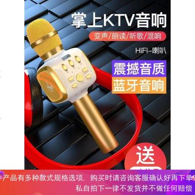 话筒音响一体麦克风全民K歌神器掌上KTV手机带话筒家用儿童唱歌无线蓝牙音箱儿童卡拉OK唱歌机宝宝