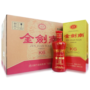 剑南春 金剑南K6 52度 500ml*6瓶 浓香型白酒 整箱装(新老包装随机发)