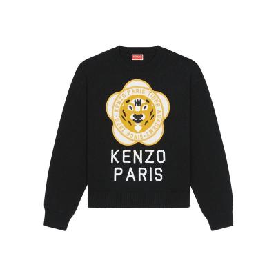 高田贤三(Kenzo)羊毛混纺运动卫衣女款长袖圆领休闲潮牌oversize