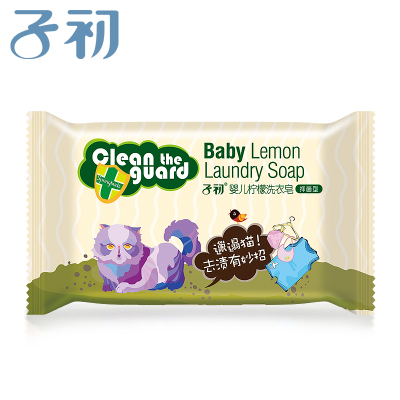 6元包邮 子初 婴儿洗衣皂 柠檬 80g *4件