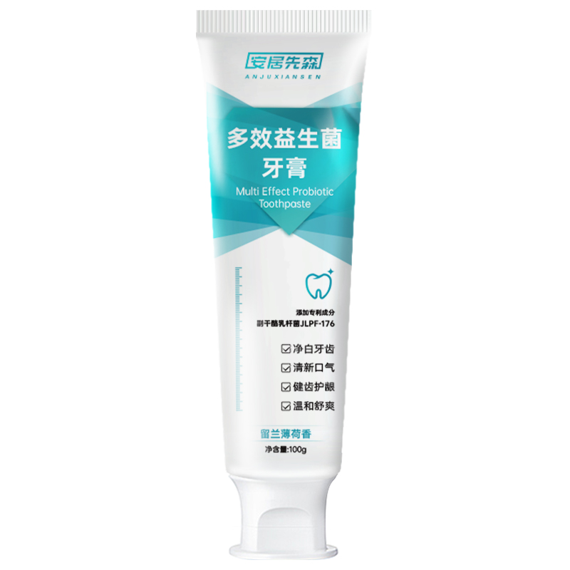添加专利成分多效益生菌牙膏留兰薄荷香型1支装