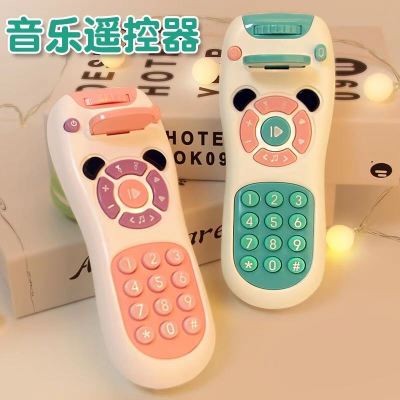 婴幼儿0-1岁儿童早教音乐遥控器安抚玩具投影仪故事机索菲绿电池款-