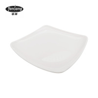 晏邦 密胺餐具 四方盘 7.5寸 193*193*27mm 1个
