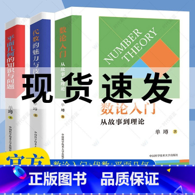 全3册 数论入门+平面几何+代数的魅力 初中通用 [正版]新版 数论入门从故事到理论平面几何的知识与问题代数的魅力与技巧