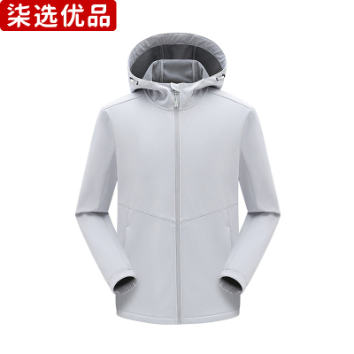 柒选优品 男女同款户外连帽软壳风衣JM2FC1JCTFG001/件