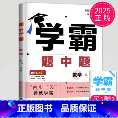 [正版]2025学霸题中题八年级下册数学苏科版苏教版江苏初二下学期初中数学8年级下课堂作业辅导书课时提优必刷题基础练习册
