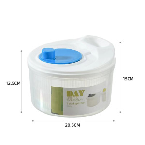 沙拉蔬菜脱水器家用沥水甩干机水果手动甩水篮厨房工具洗菜盆神器3759W