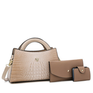 Ceba风潮软皮女包2023新款女包斜挎鳄鱼纹中年妈妈单肩手提子母