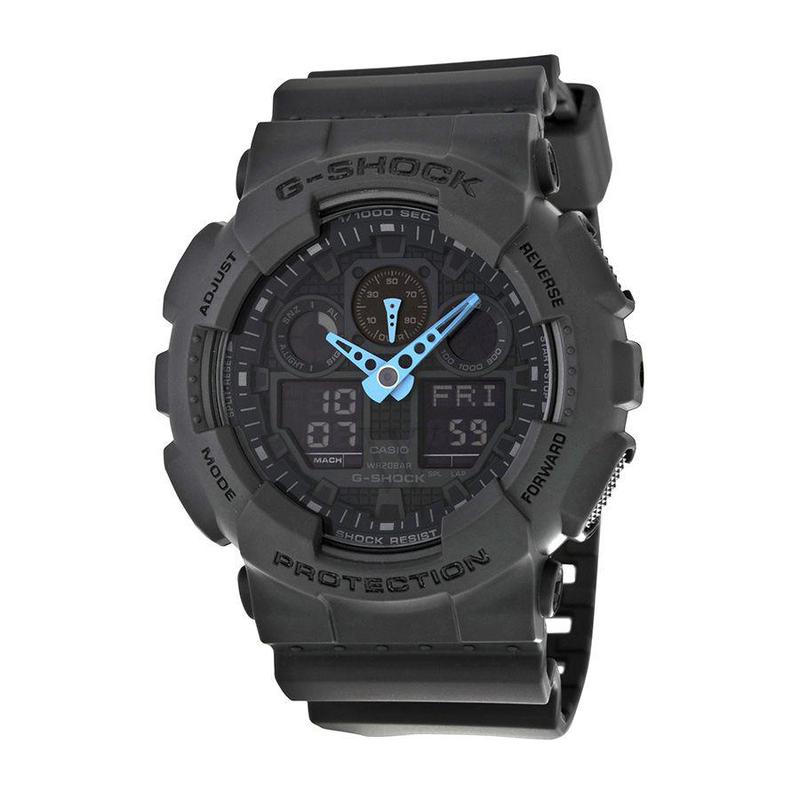 卡西欧(casio) 时尚百搭 运动防水 男士 g-shock 灰色树脂灰色表盘 ga