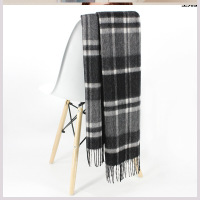 迪鲁奥(DILUAO)羊毛围巾情侣加厚保暖秋冬季情侣士长款韩版百搭学生格子两用披肩