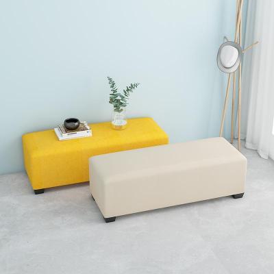 森美人换鞋凳家用服装店口小沙发长方形简约现代凳长条布艺沙发脚踏凳