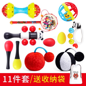 婴儿玩具0一1岁益智早教3新生儿手摇铃6宝宝三个月抓握训练小沙锤