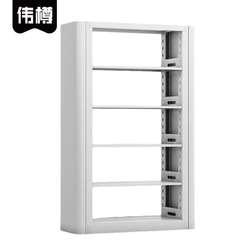 伟樽钢制书架单面五层100*30*200cm个